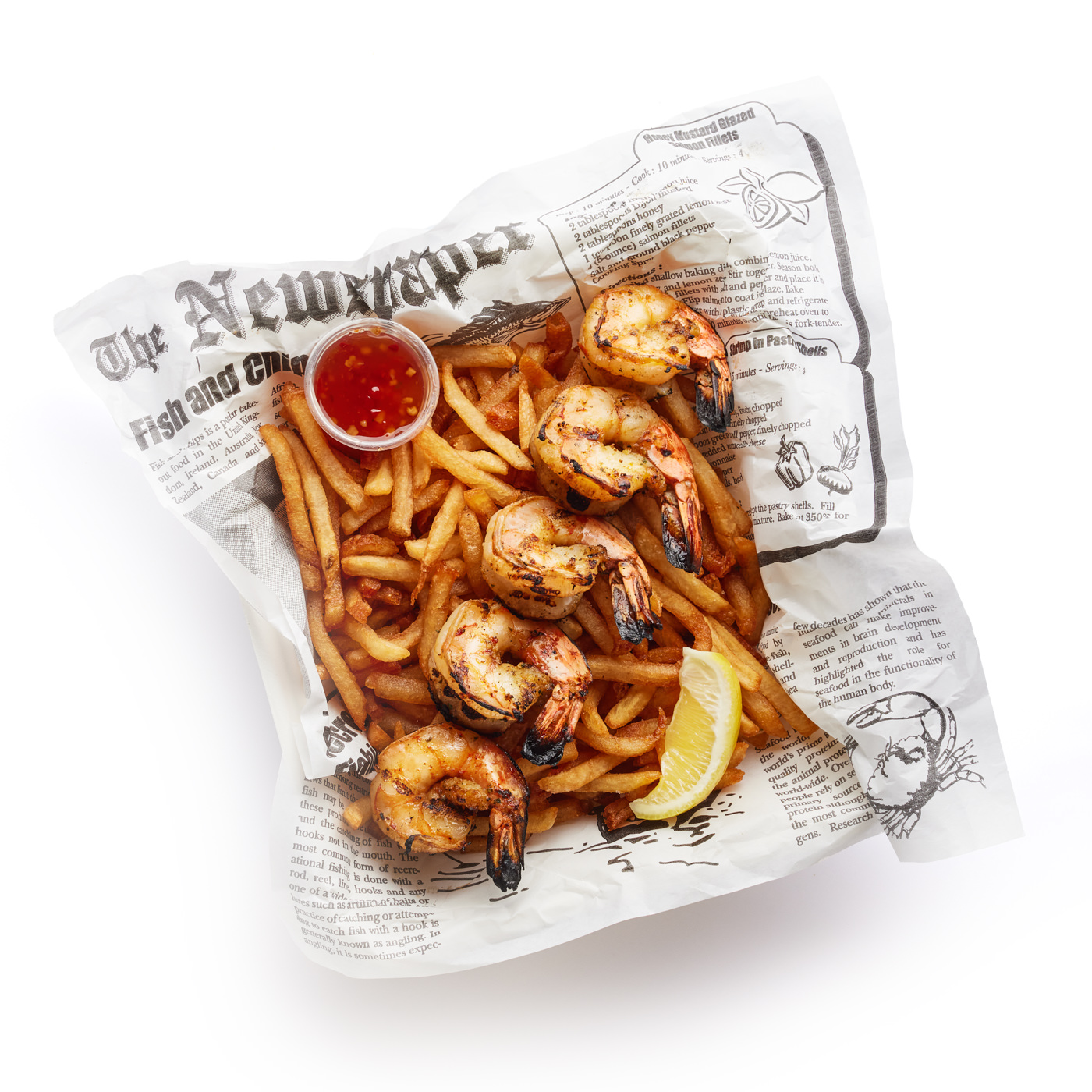 Seafood Shrimp Basket by Food Photographer