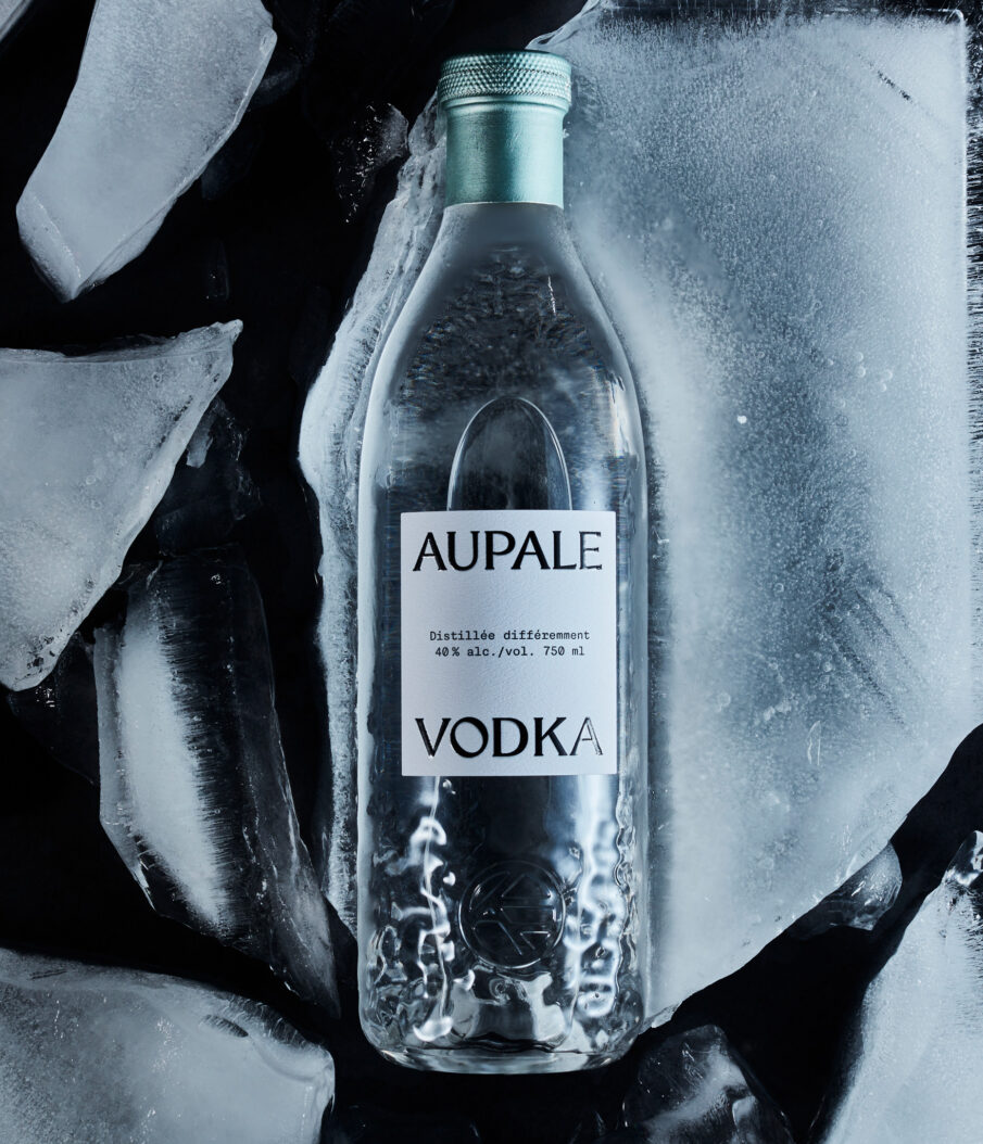 Creative Ice Melting Spirit Vodka Drink Photography